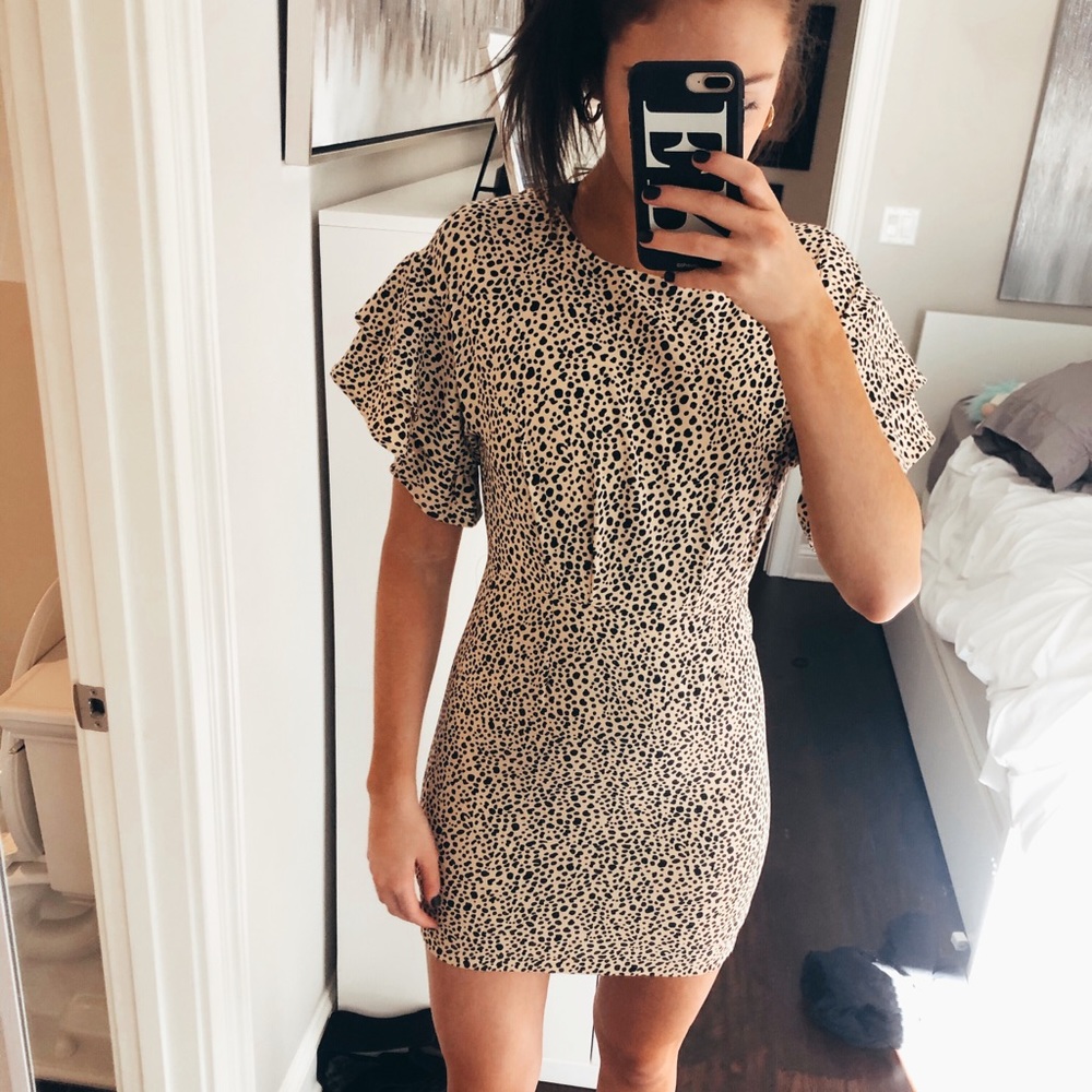 Cute Cheetah Print Dress